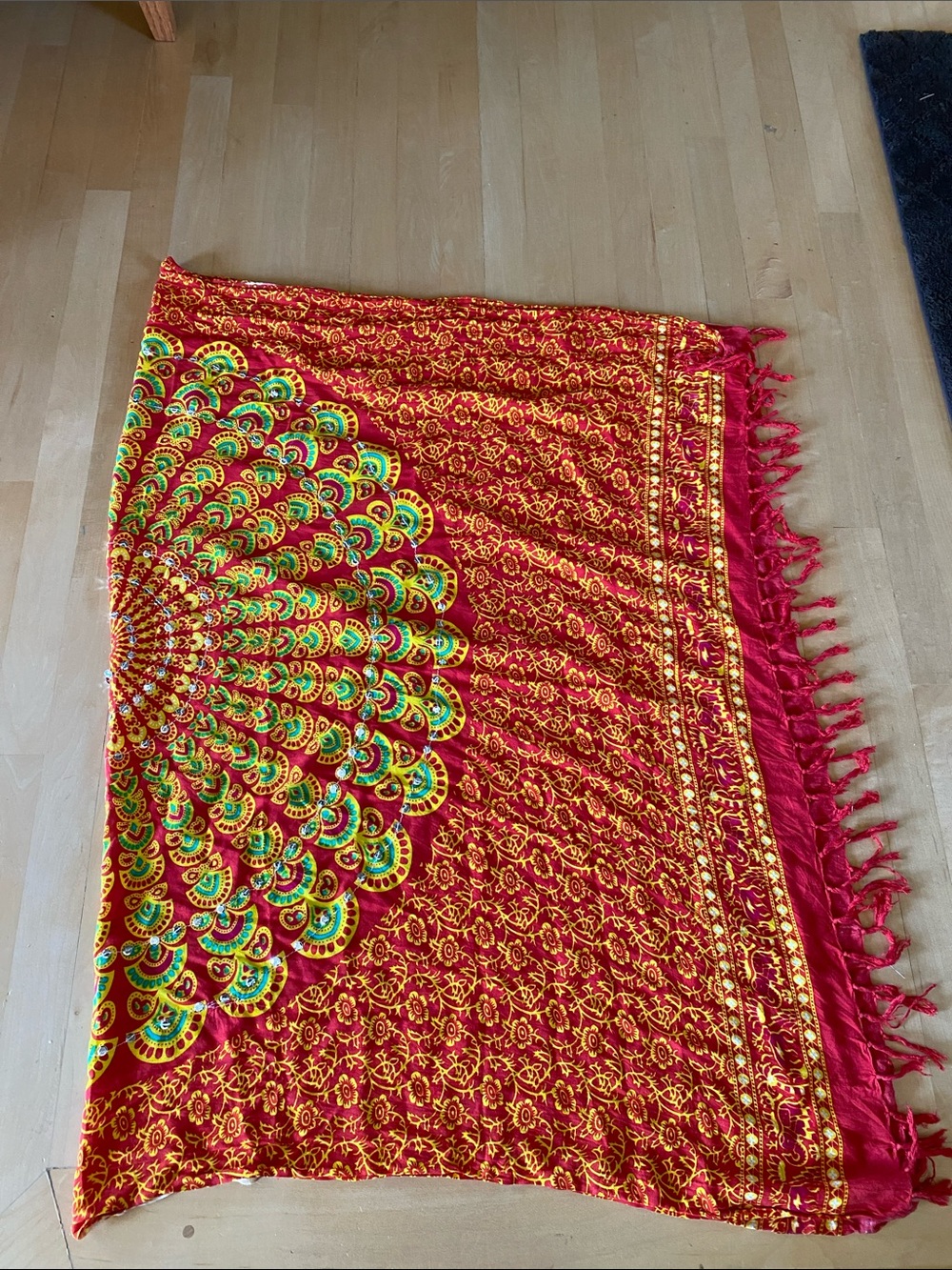Vibrant Red Sarong